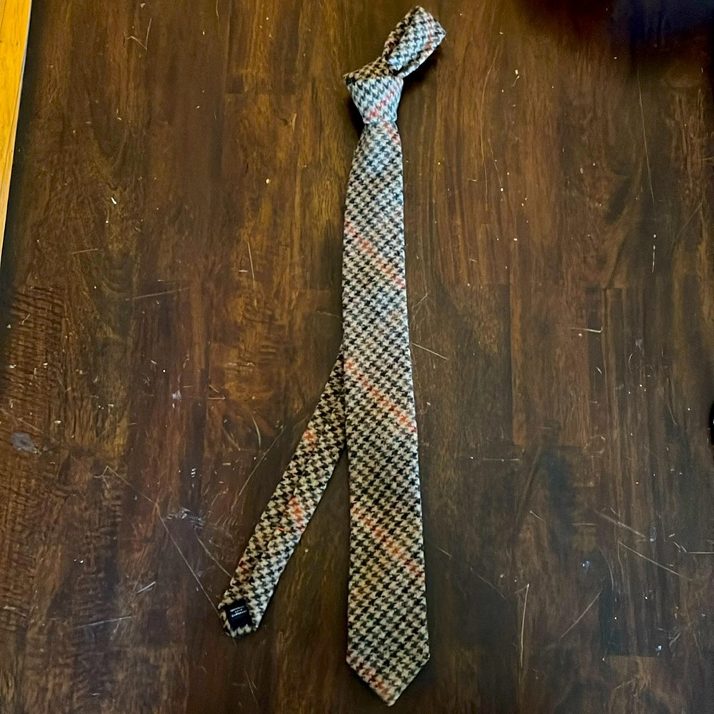 J. Crew Wool Necktie Houndstooth